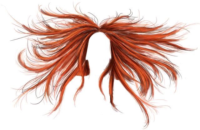 развивающиеся волосы цвет красное дерево длинные на прозрачном фоне