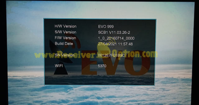 EVO 999 1506TV 512 4M NEW SOFTWARE 27 APRIL 2021