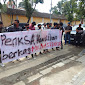 Massa Mahasiswa Gelar Aksi Damai Minta KPU Medan Batalkan Berkas Bacaleg Bayek