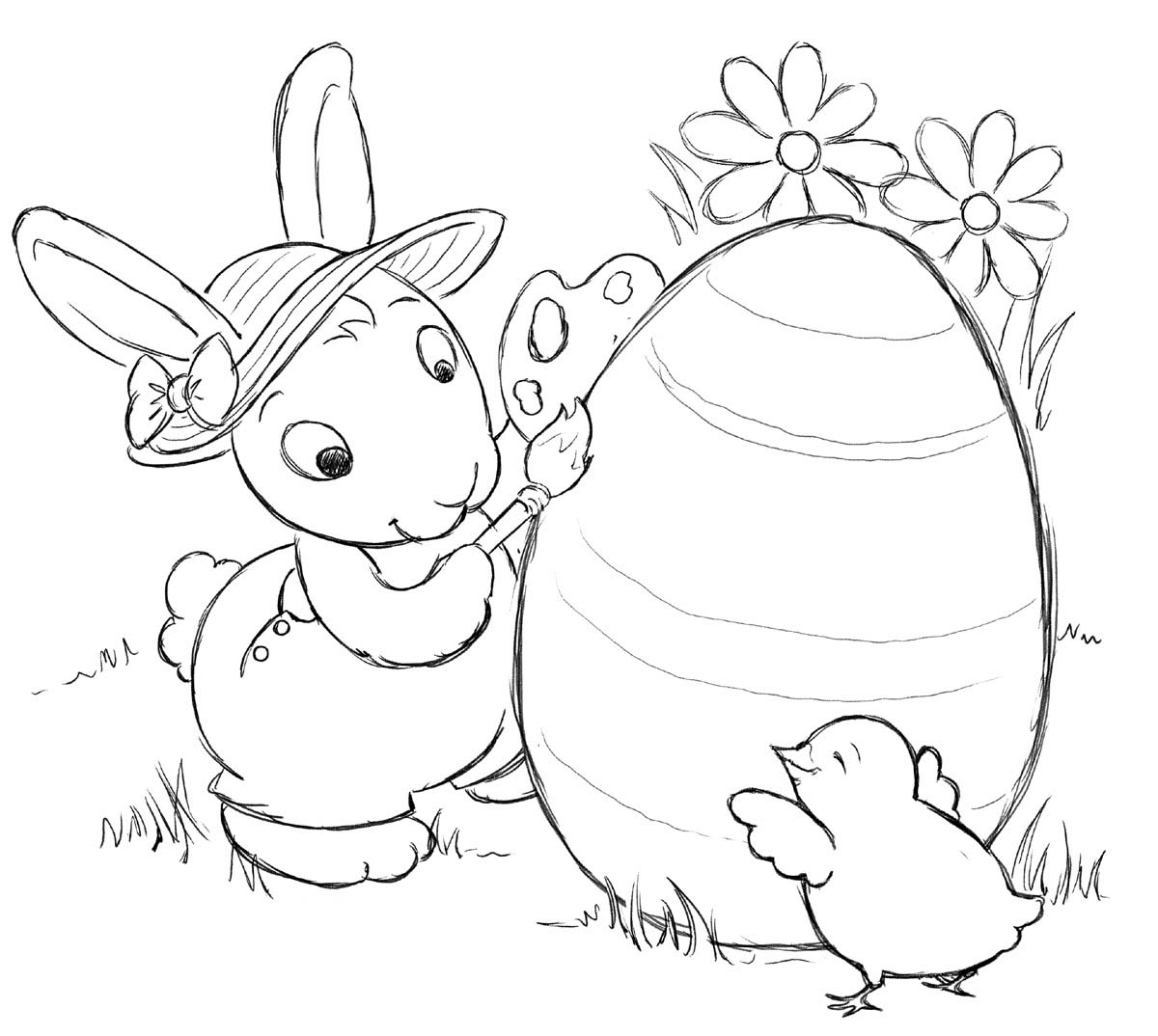Rabbet Coloring Pages Printables 5