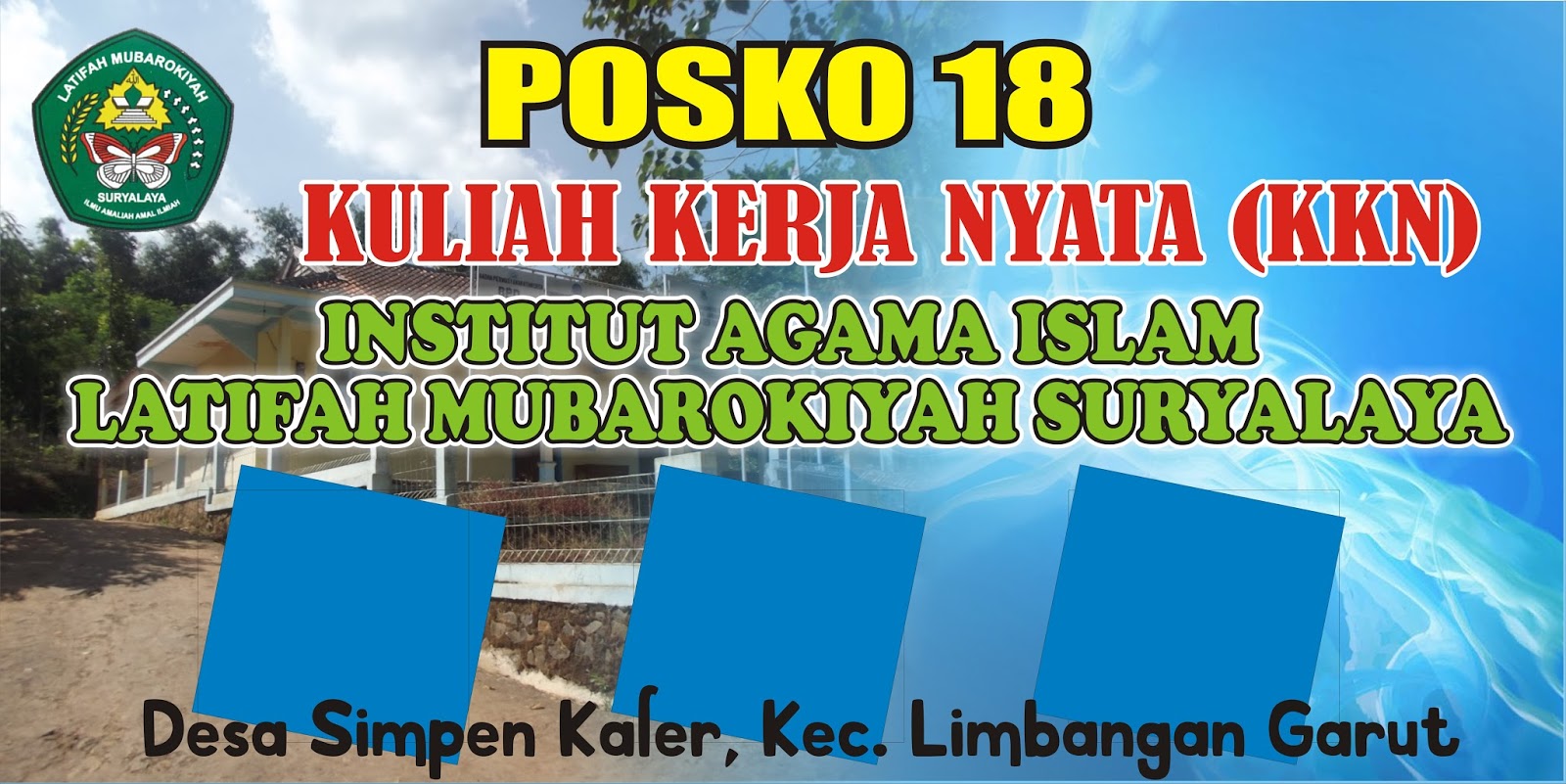 Contoh Spanduk Posko KKN  cdr KARYAKU