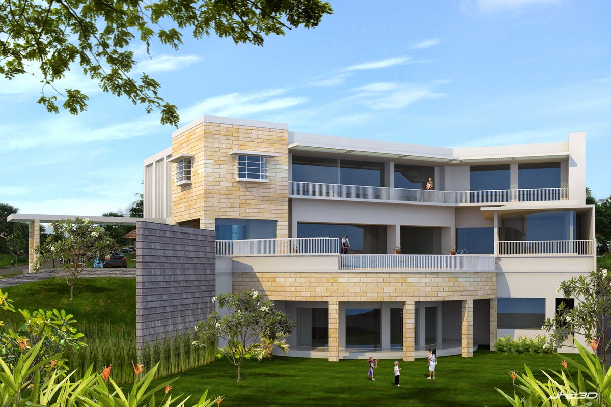Arsitek Rumah  Minimalis Modern Desain  Rumah  Luas 600m2 di 
