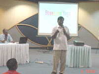 Mr D V Sridhar, Founder, Yoga Raksana and one of the leading Yoga experts of Chennai explaining the concepts of Yoga