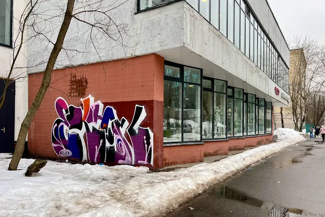 Аргуновская улица, Библиотека-медиацентр № 67, граффити