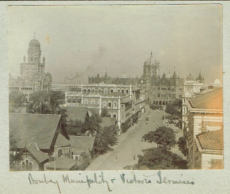Bombay Municipality and Victoria Terminus Railway Station c1909
