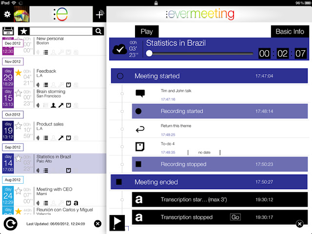 Evermeeting apps for iPhone and iPad