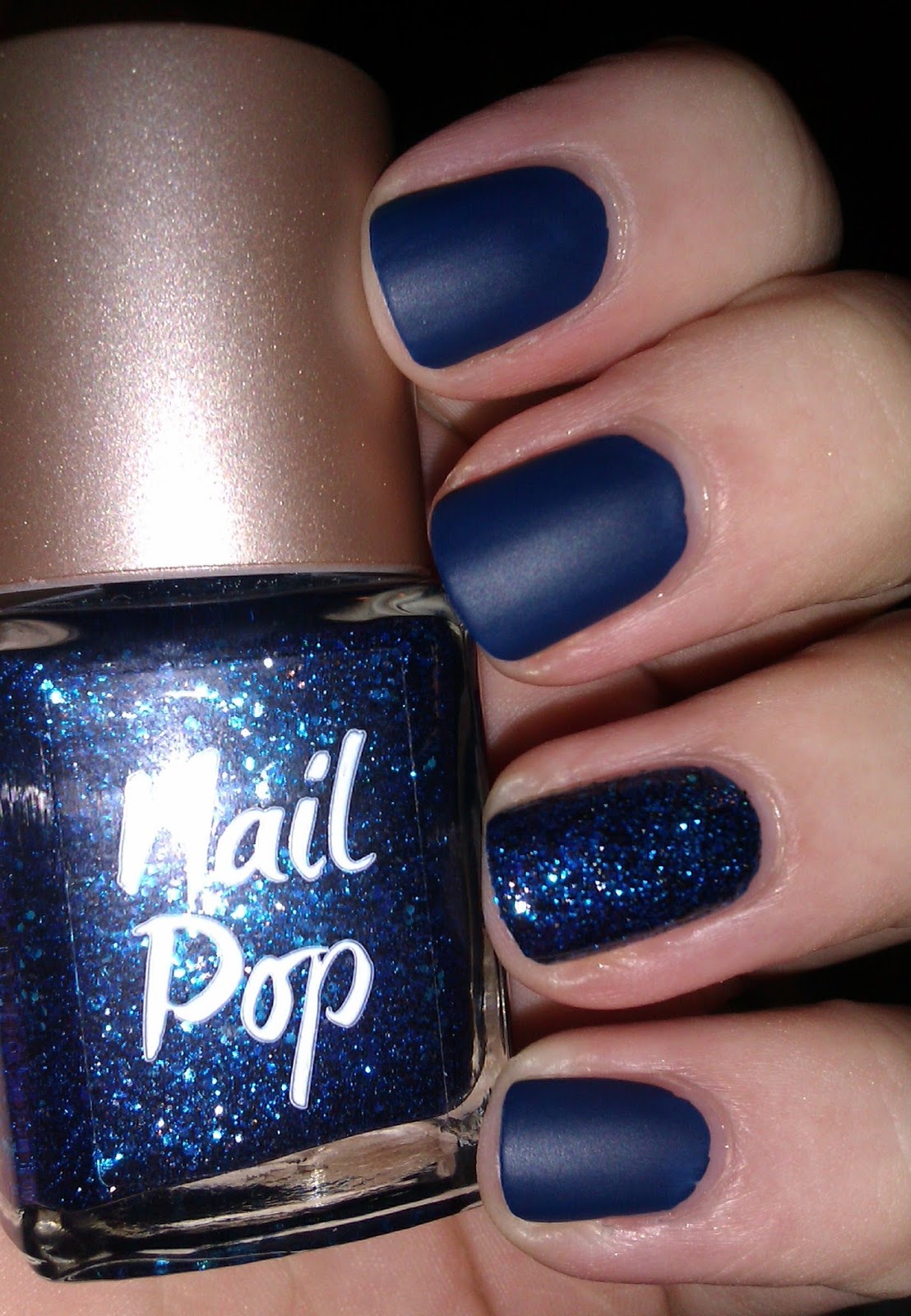 Blue matte nails!