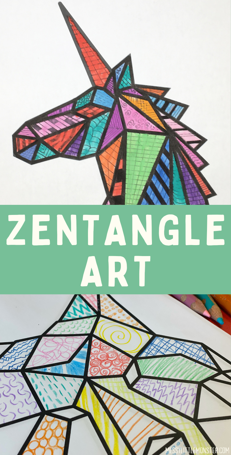 easy zentangle art for kids