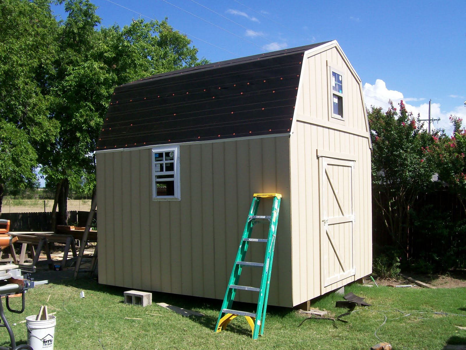 bathroom shower storage Barn Style Storage Building