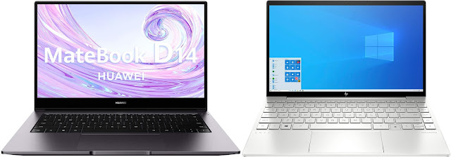 Huawei Matebook D14 (Intel) vs HP ENVY 13-ba0000ns