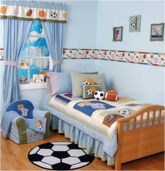 Young Boys Sports Bedroom Themes  Room Design Inspirations