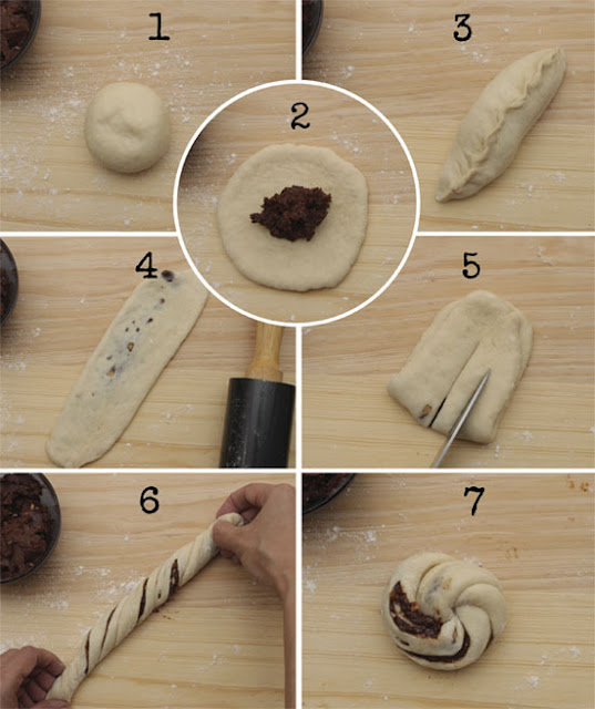 Paso a paso para elaborar rolls de Nutella casera