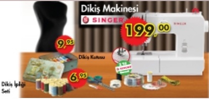 A101 Singer Dikiş Makinesi 199,00 TL - A101 Market 27 Eylül Aktüel Fırsat Ürünleri