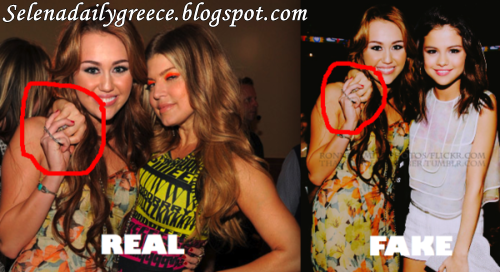  there was a photo showing the Selena Gomez and Miley Cyrus together at 