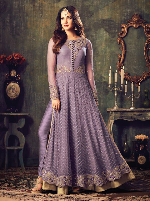 best designer slit style anarkali suit online shopping with free shipping worldwide