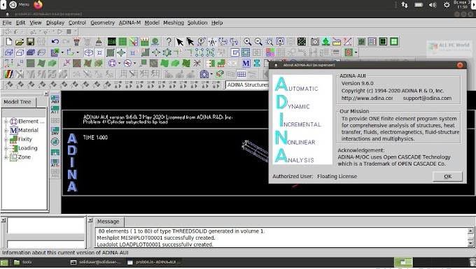 Crack or Patch ADINA System 9.7.2 Free Download
