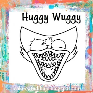 Huggy wuggy para pintar