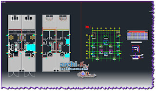 download-autocad-cad-dwg-file-twin-houses-structural-calculation