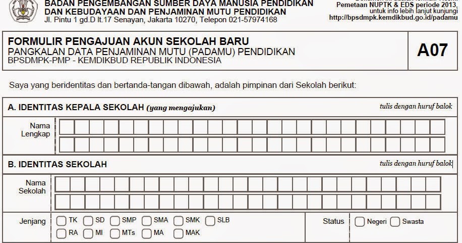 Cara / Mekanisme Mengajukan Akun Padamu Negeri 2015 Bagi 