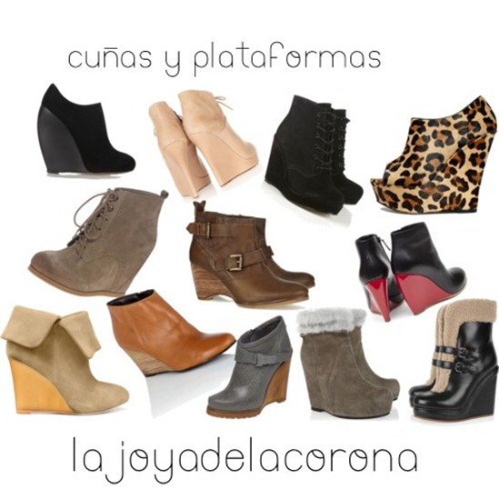 cuñas botines