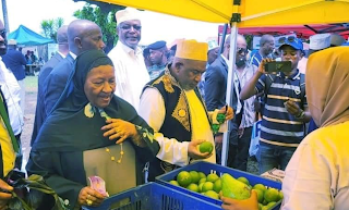Le président Azali et la première dame ont effectué une visite de courtoisie au marché Rotary