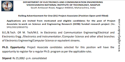 Research Associate -  Electronics and Communication,Electrical and Electronics,Electronics and Instrumentation and Computer Science Engineering Jobs