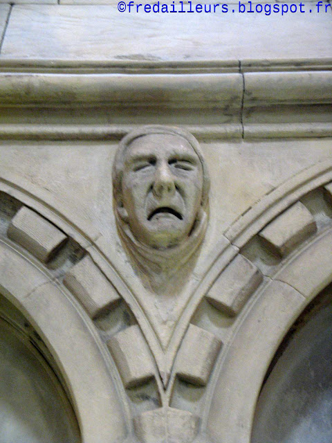 Londres Temple Church visage