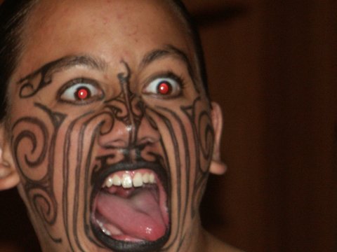 8) Tribal tattoos HURT, especially if you get them on your face.