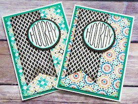 Moroccan Designer Paper Celebration Cards Made Using Stampin' Up! UK Supplies which you can get here