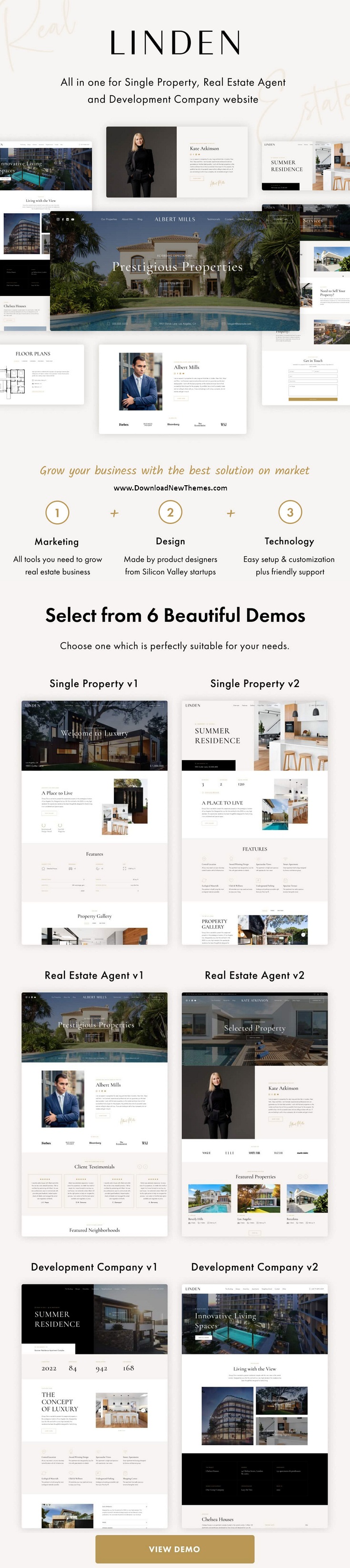 Linden - Single Property WordPress Theme Review