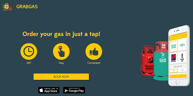 grabgas.com, order gas memasak secara online