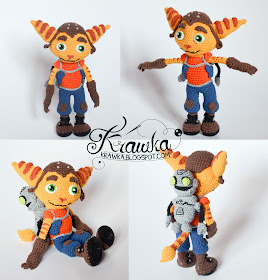 Krawka: Ratchet & Clank crochet pattern by Krawka