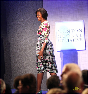 Barack Obama & Michelle Obama Attend CGI 2010 Photos