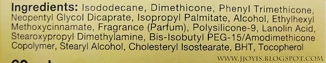 ingredient list kao essential CC oil