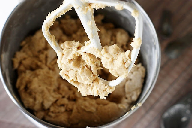 Mixing Dough To Make Old-Fashioned Doughnuts Image