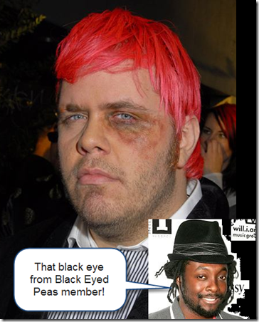 Perez Hilton mugged by Will i Am