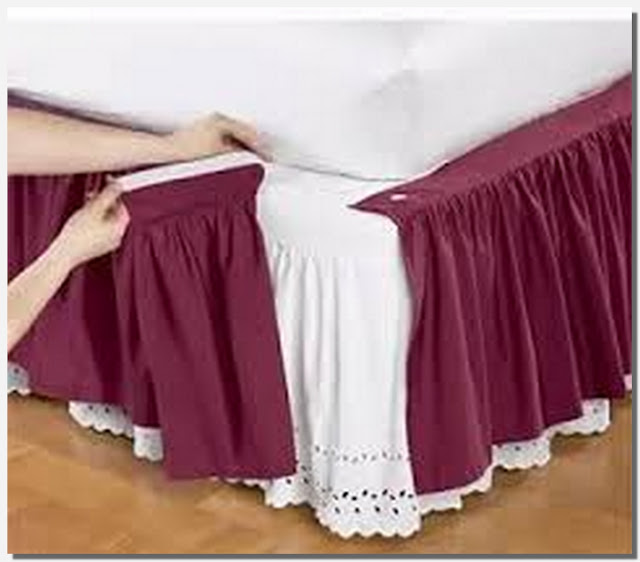 Detachable velcro bed skirts