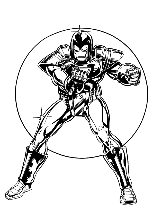 Free coloring pages of ironman 5