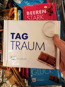 Ritter Sport XXL Schokolade, Sorte Joghurt, Spruch "Tag Traum"