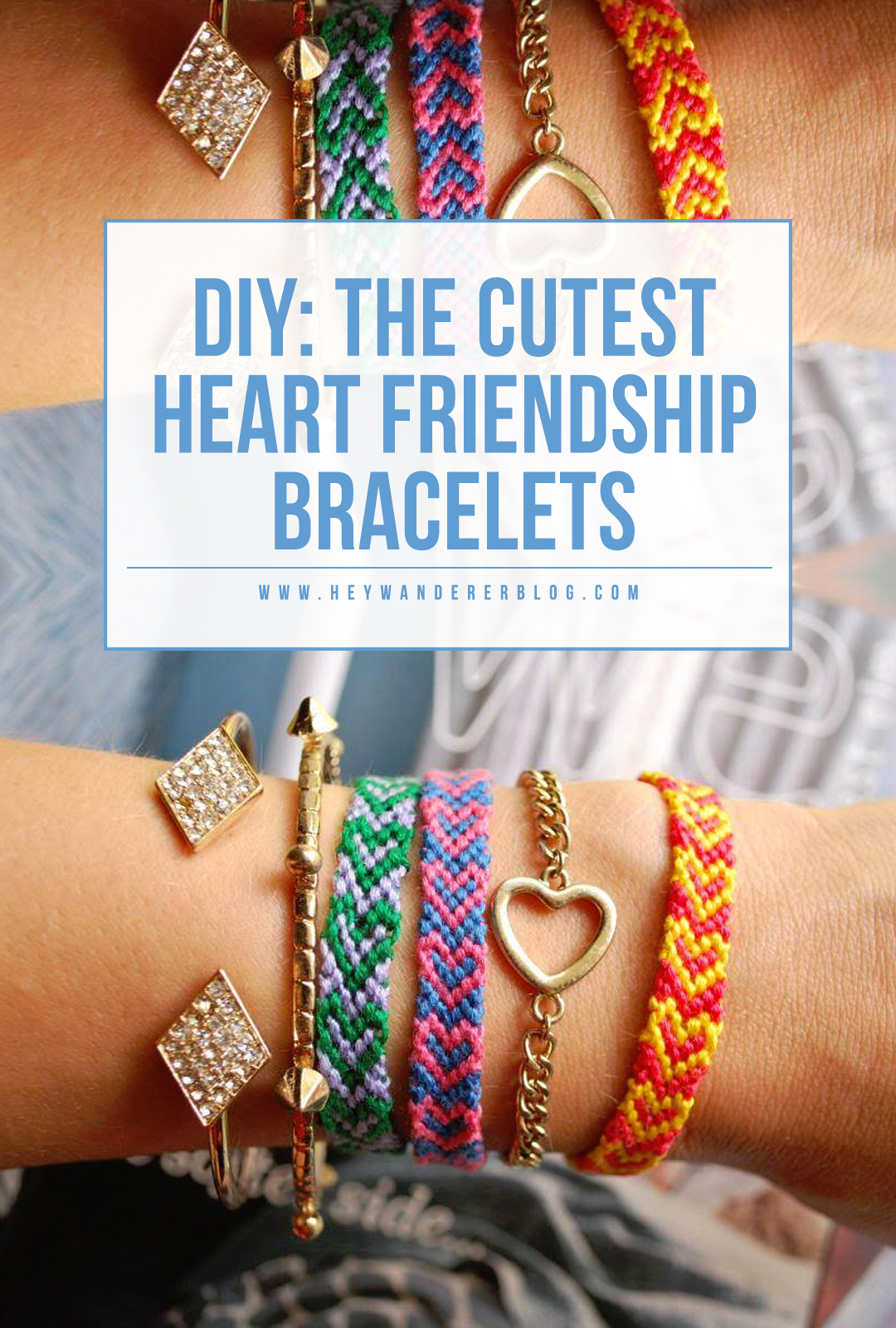 Giddy Up Workshop: Happy Valentine's Heart Pattern Friendship Bracelet