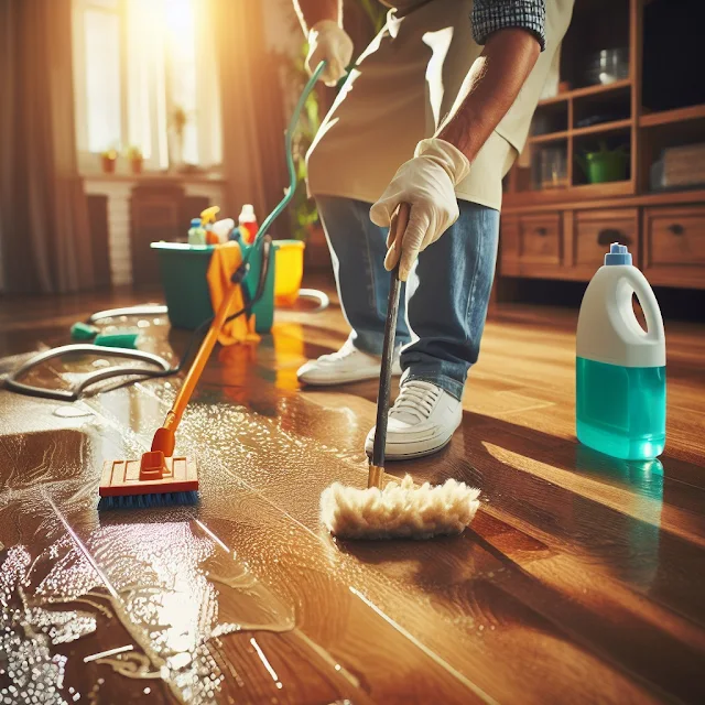How do you get dried paint splatter off hardwood floors?