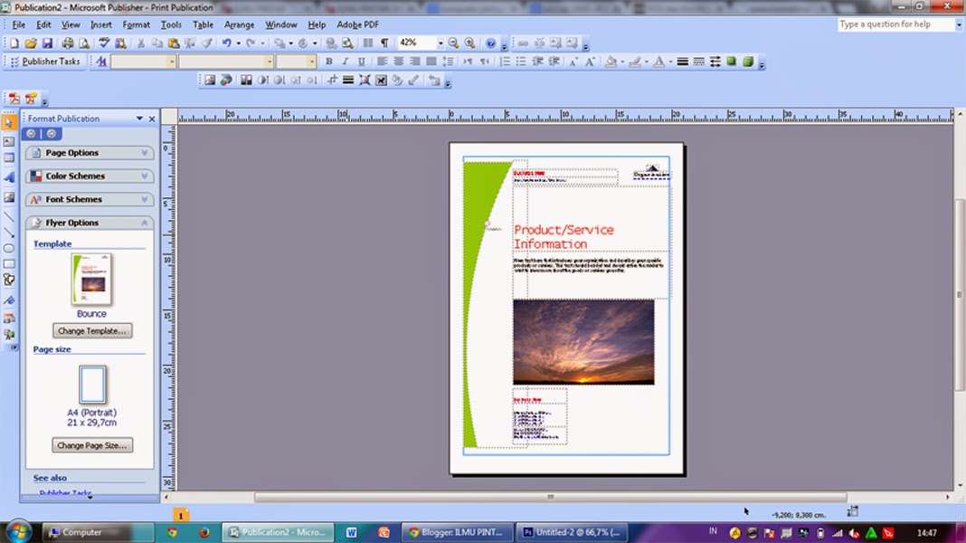  MEMBUAT  COVER  BUKU  PADA MICROSOFT OFFICE PUBLISHER 2007