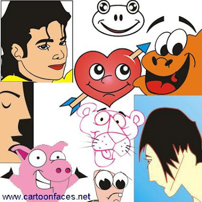 funny cartoon faces. funny cartoon faces