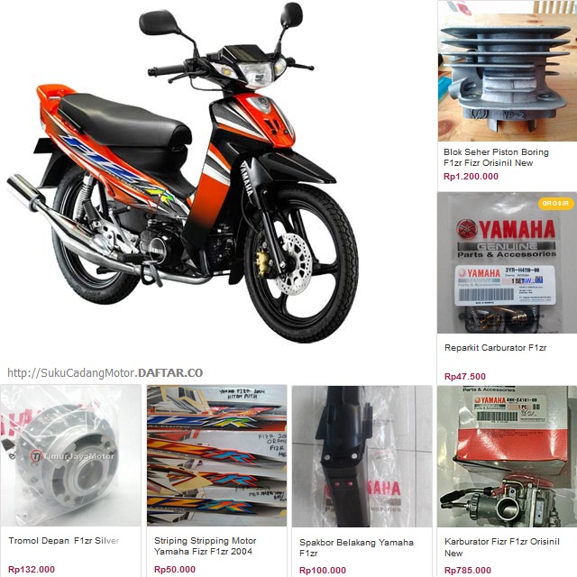 Daftar Harga Spare Part Yamaha F1ZR 