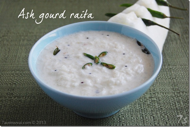 Ash gourd raita