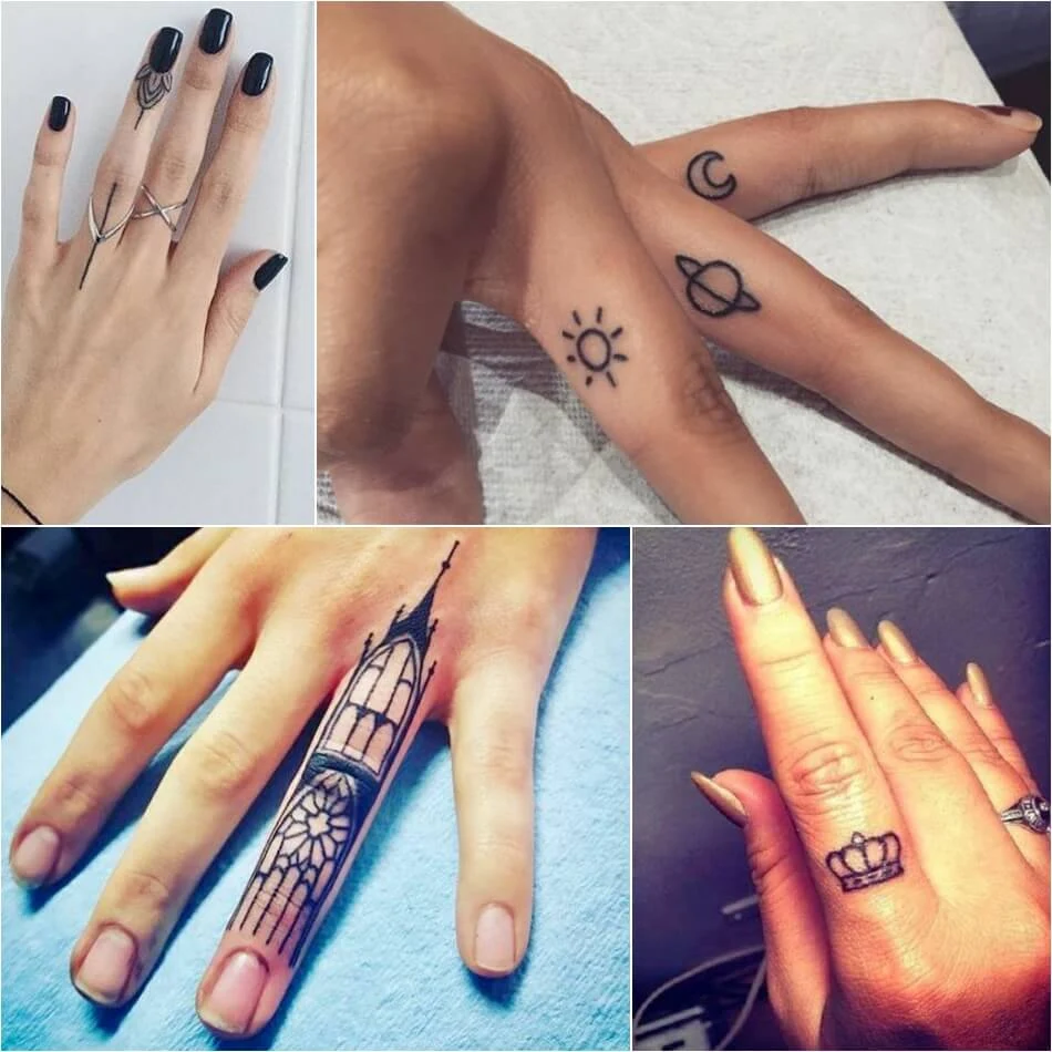 Tatuajes para chicas en los dedos