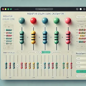 คำนวณแถบสีตัวต้านทาน ออนไลน์ - Resistor Calculator Online
