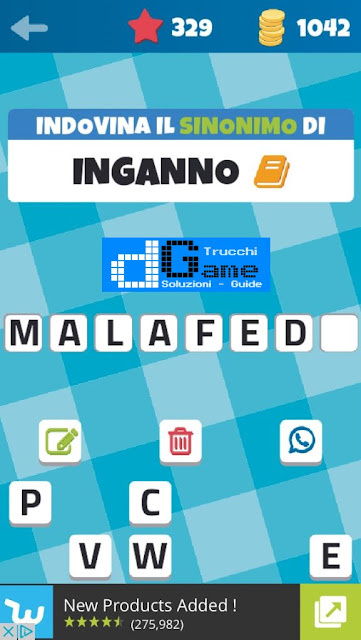 Sinonimi e Contrari (Il Gioco) soluzione livello 321-330