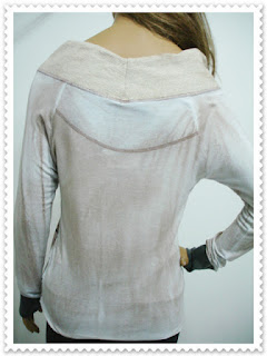 BLUSA 5 GERAÇAO - COD. QM05775 - M - DETALHE - Blusa ML Gola Franzi