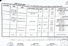 توزيع منهج اللغة العربية للصف الخامس الابتدائى الفصل الدراسى الثانى للعام الدراسى 2015/2016